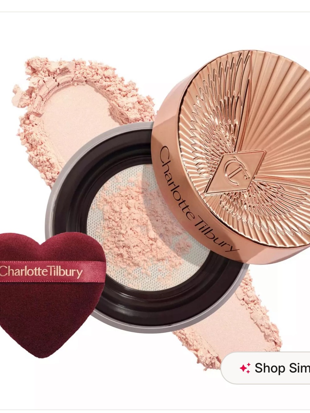 Charlotte Tilbury Brightening Peach Loose Finishing Powder -